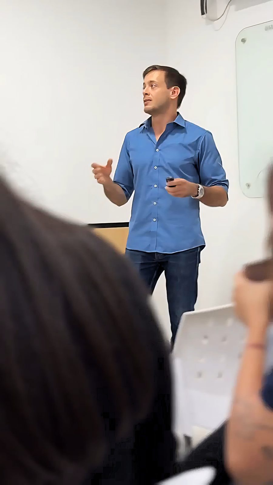 Matías Marinaro en un workshop